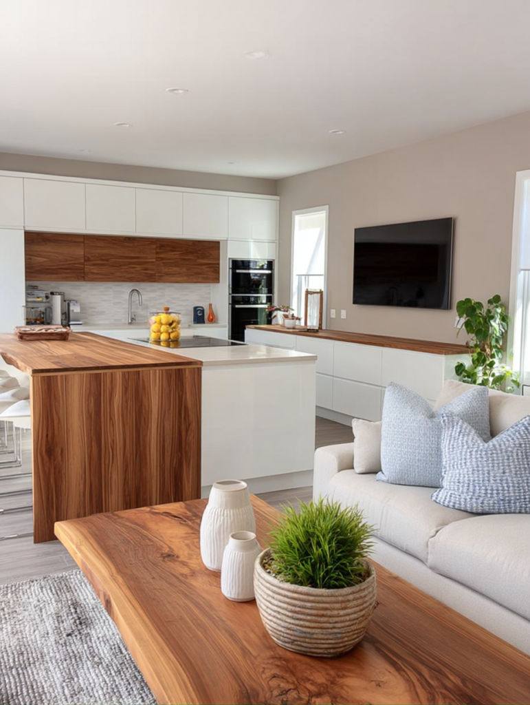 Rénover la cuisine pour qu'elle se marie avec le reste du bien